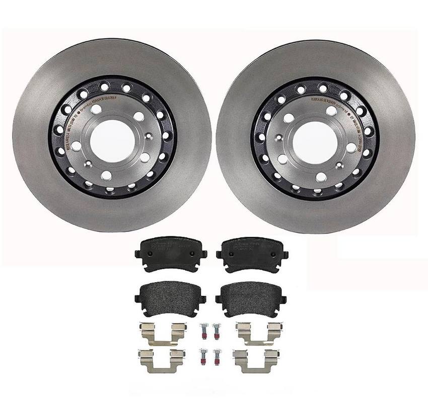 Audi Brembo Brake Kit - Pads and Rotors Rear (310mm) (Low-Met) 8E0698451P - Brembo 1535493KIT